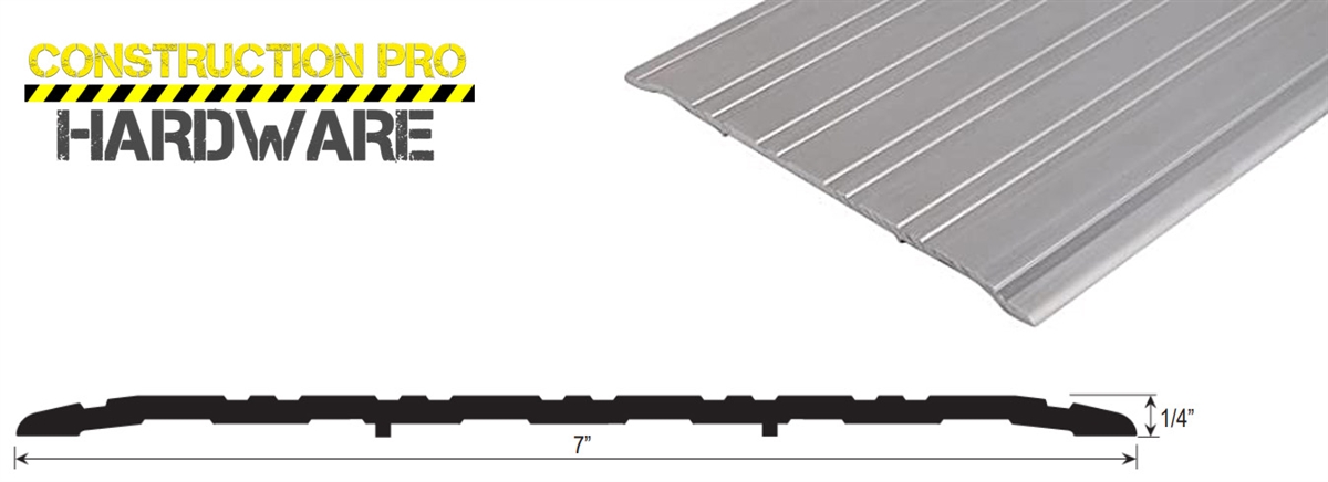 7 in. Wide x 1/4 in. Tall x 36 in. Length Aluminum Saddle
